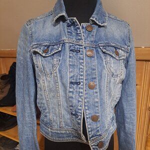 American Eagle cropped jean jacket